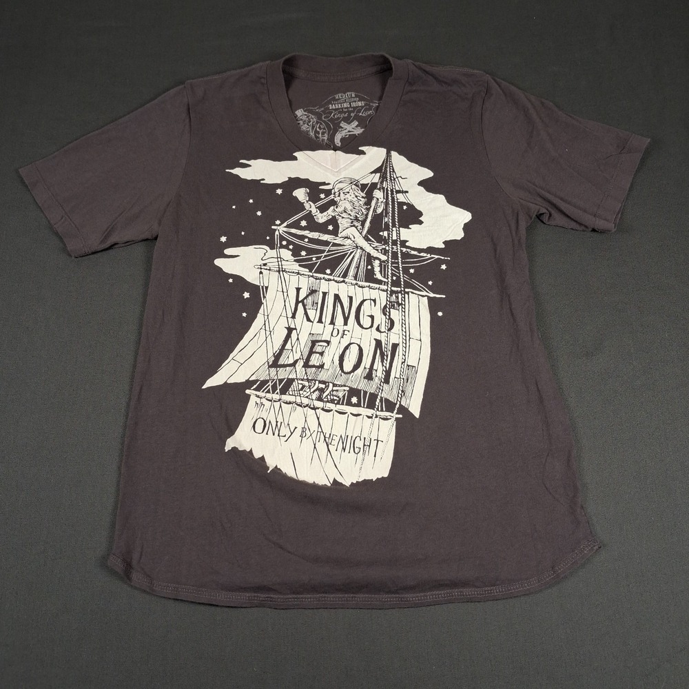 Kings Of Leon T Shirt Men's Medium - Only By The Night Limited Edition V Neck
